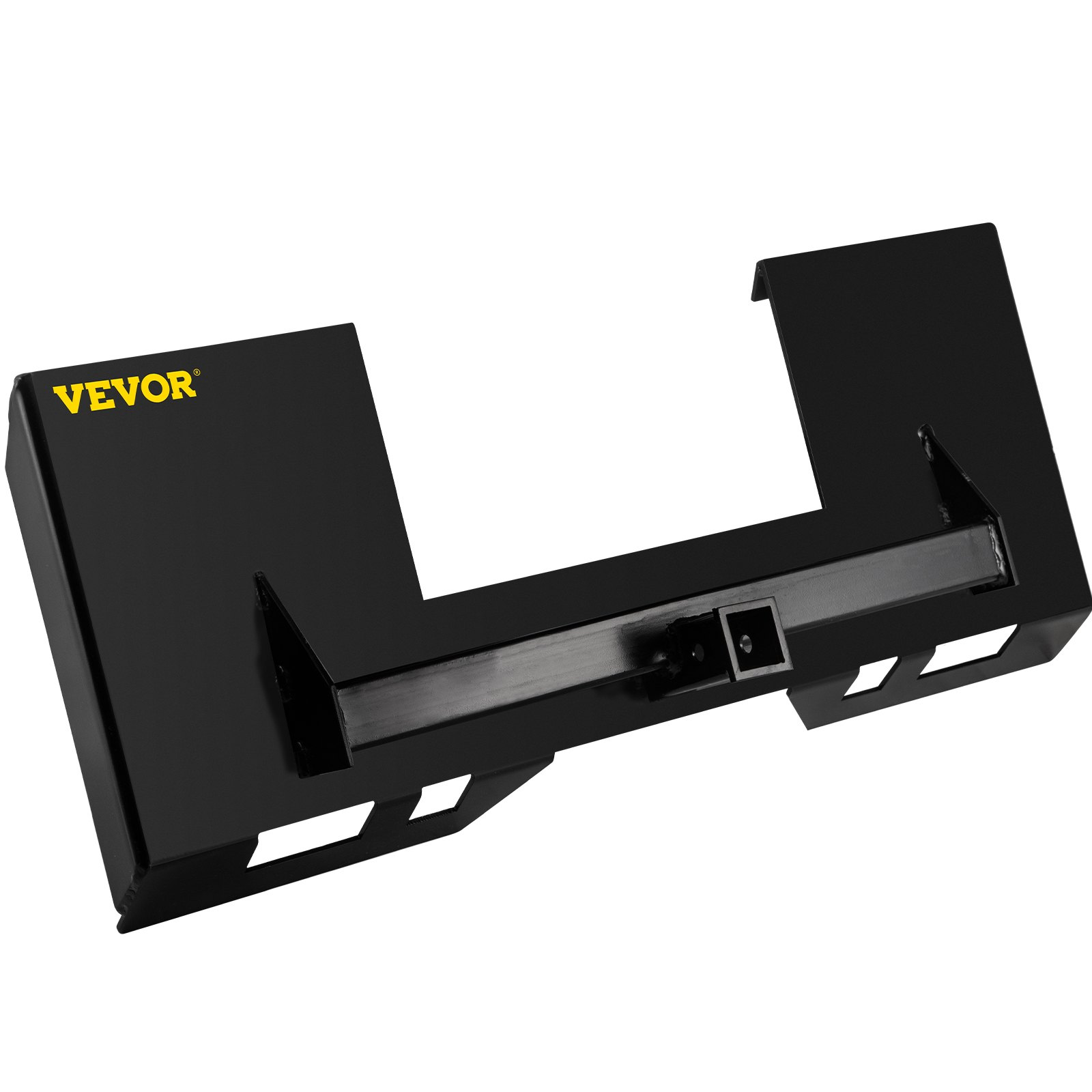 VEVOR Universal Quick Tach Skid Steer Mount Plate 1/4" Adapter Loader Black