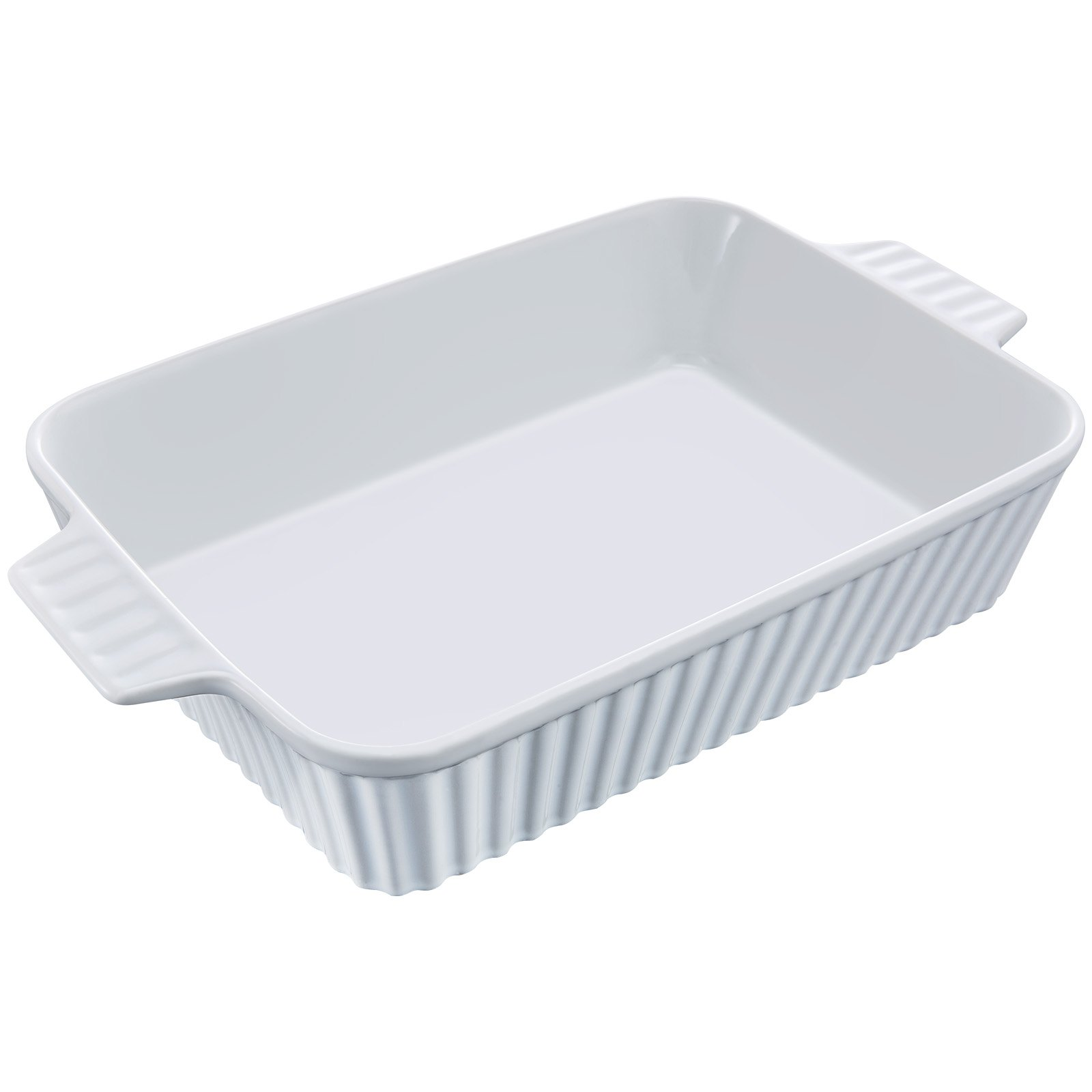 VEVOR Ceramic Baking Dish Rectangular Casserole Dish Deep for Baking & Serving