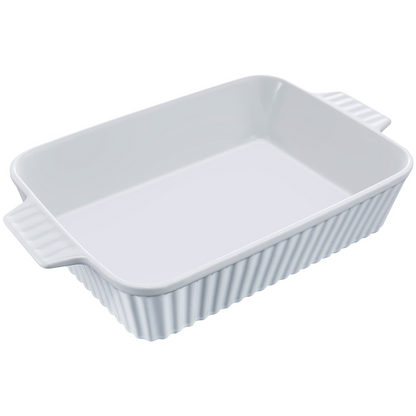 VEVOR Ceramic Baking Dish Rectangular Casserole Dish Deep for Baking & Serving