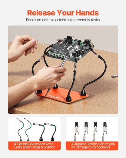 VEVOR Magnetic Helping Hands Soldering Station Hot Air Gun Holder 6 PCB Holders
