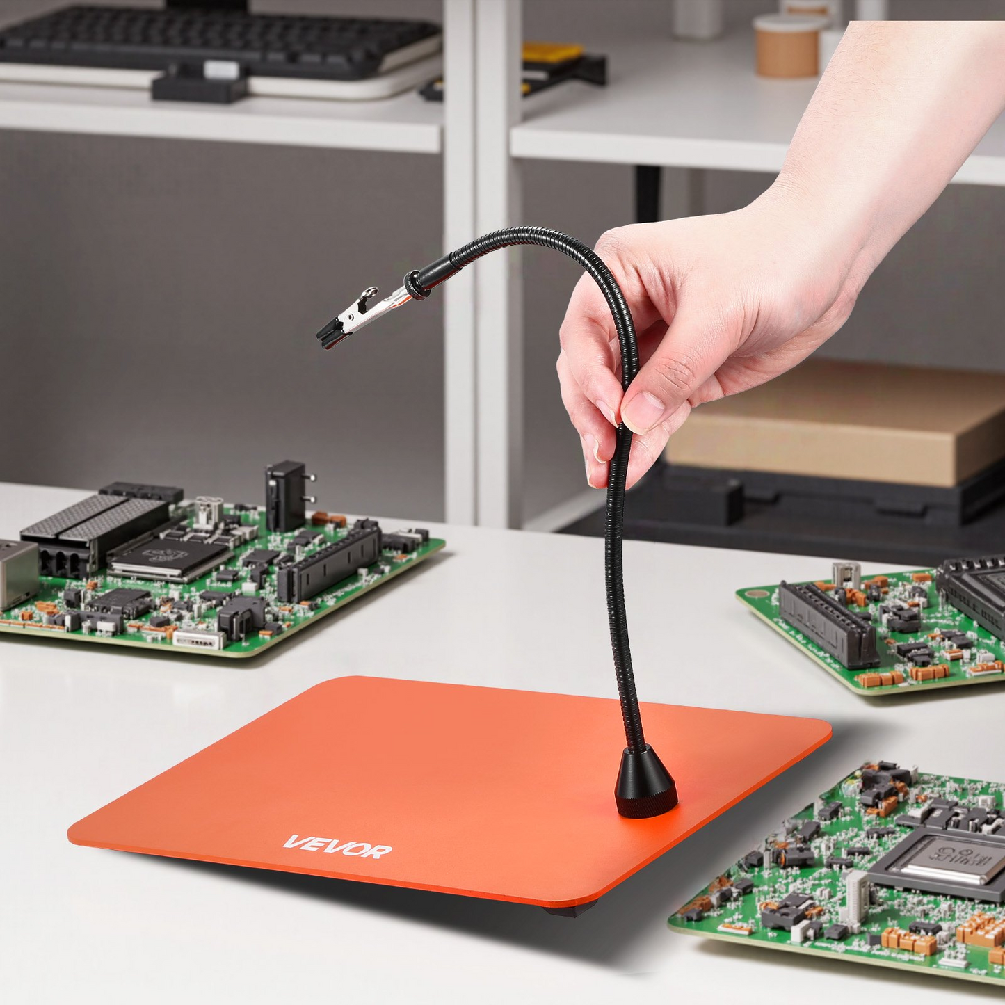 VEVOR Magnetic Helping Hands Soldering Station Hot Air Gun Holder 6 PCB Holders