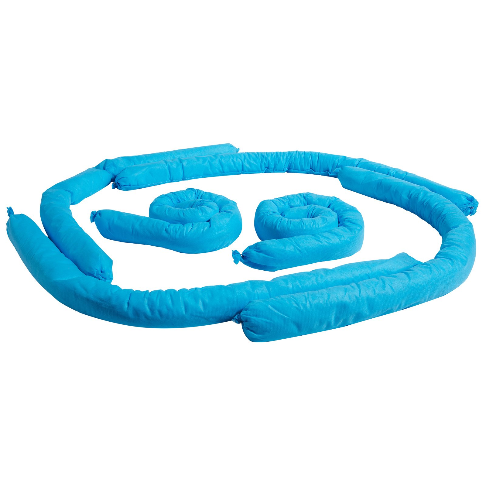 VEVOR Universal Absorbent Sock Water Absorbing Snake 20 Gal 12 pcs 76 x1200 mm