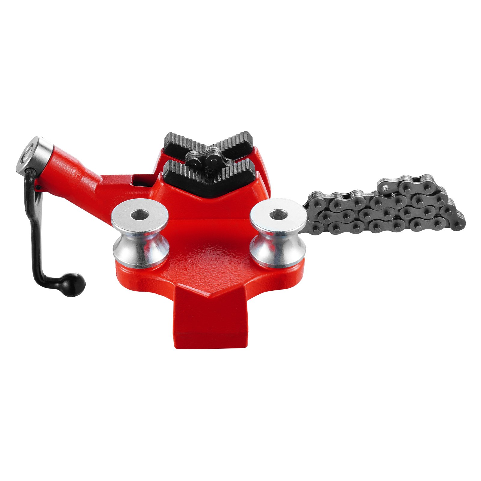 Screw Bench Chain Vise and Hitch Mount Vise Plate Holder 1/8-5 inch Capacity