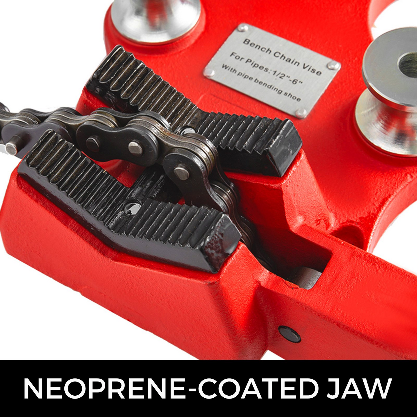 Screw Bench Chain Vise For 1/8'' to 5'' Pipe Bench Vise With Crank Handle