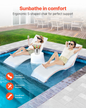 VEVOR In-Pool Lounge Chairs 2 Pcs Chaise Lounger Inside Pool Sun Shelf Lounger