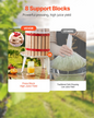 VEVOR Fruit Wine Press Manual Press for Wine Making 4.75 Gal/18L Wood Basket