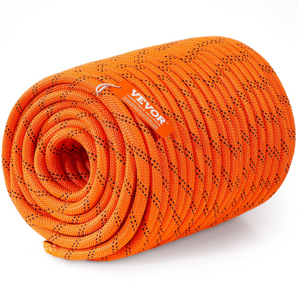 VEVOR Arborist Tree Climbing Rope Double Braid Polyester 1/2"/1.3 cm x 220'/67.1 m 48-Strand