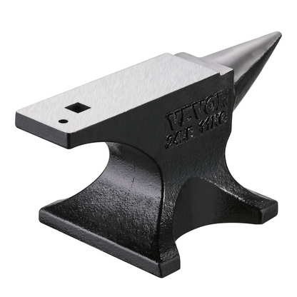 VEVOR Single Horn Anvil 25lbs Cast Steel Anvil Round Horn Anvil for Blacksmiths