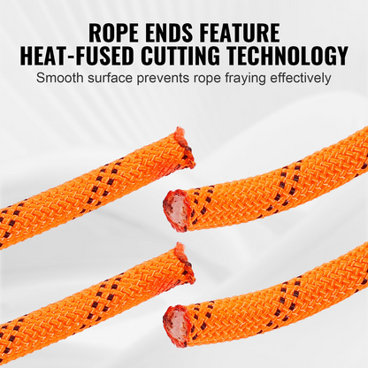 VEVOR Arborist Tree Climbing Rope Double Braid Polyester 3/4"/1.9 cm x 220'/67.1 m 24-Strand