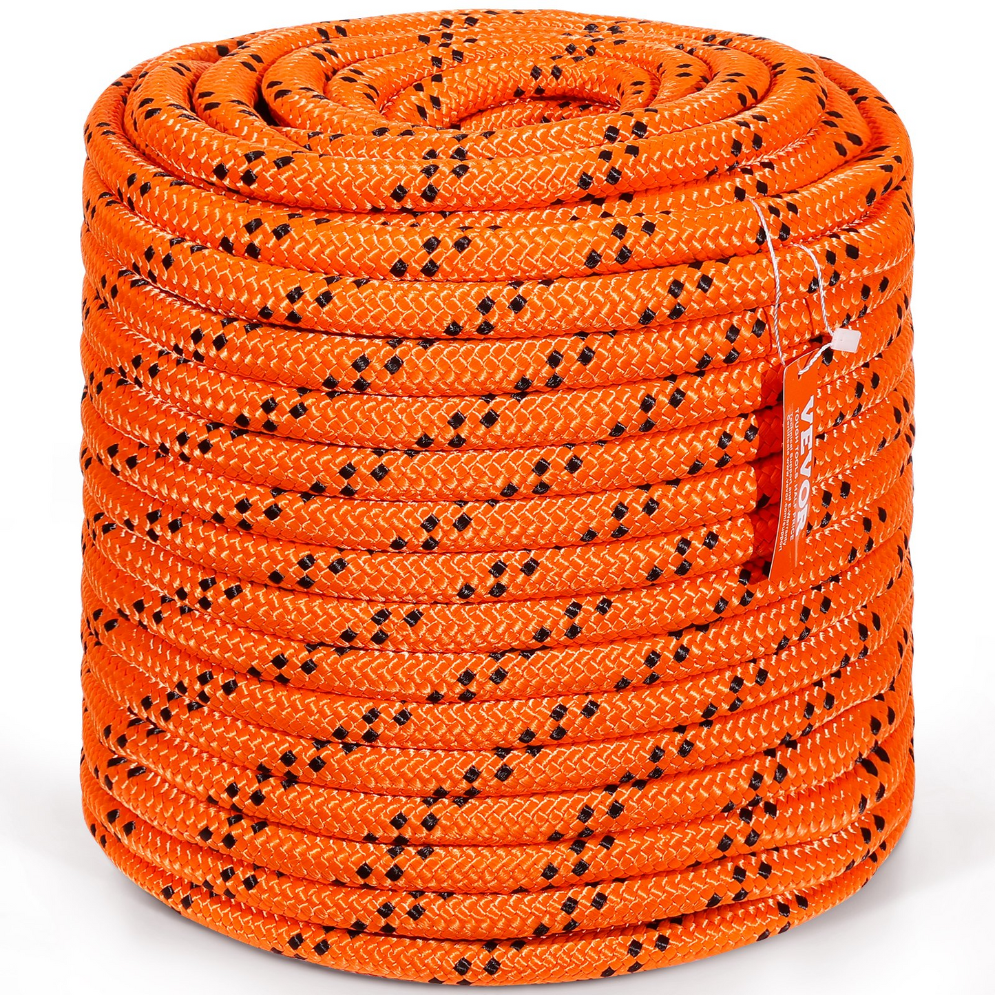 VEVOR Arborist Tree Climbing Rope Double Braid Polyester 3/4"/1.9 cm x 220'/67.1 m 24-Strand