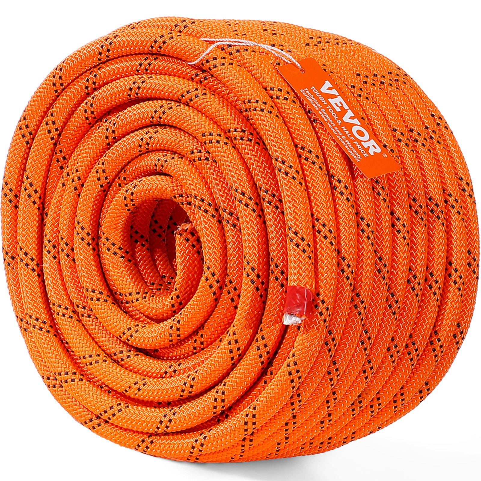 VEVOR Arborist Tree Climbing Rope Double Braid Polyester 1/2"/1.3 cm x 120'/36.6 m 48-Strand