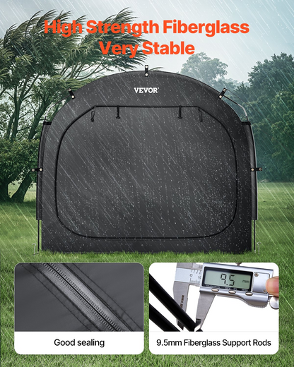 VEVOR Outdoor Bike Storage Tent Spacious Waterproof Bike Tent for 1 to 2 Bikes