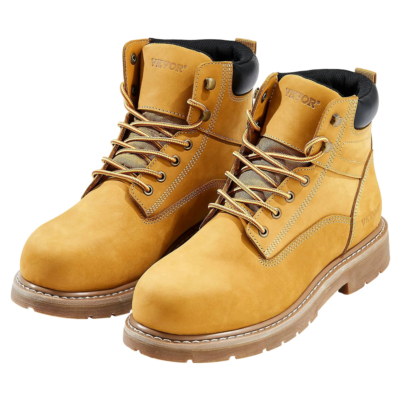 VEVOR Steel Toe Work Boots UK Size 7 Waterproof for Men Slip-Resistant
