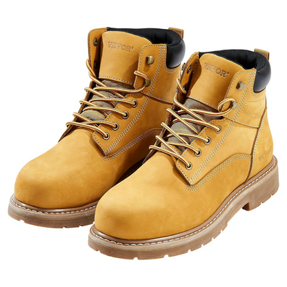 VEVOR Steel Toe Work Boots UK Size 7 Waterproof for Men Slip-Resistant