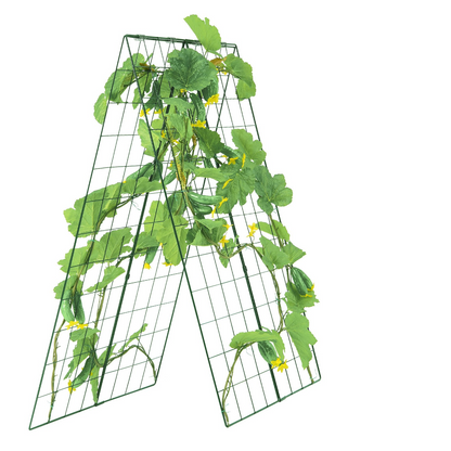 VEVOR A-Frame Cucumber Trellis 46" x 32" Foldable Metal Garden Trellis