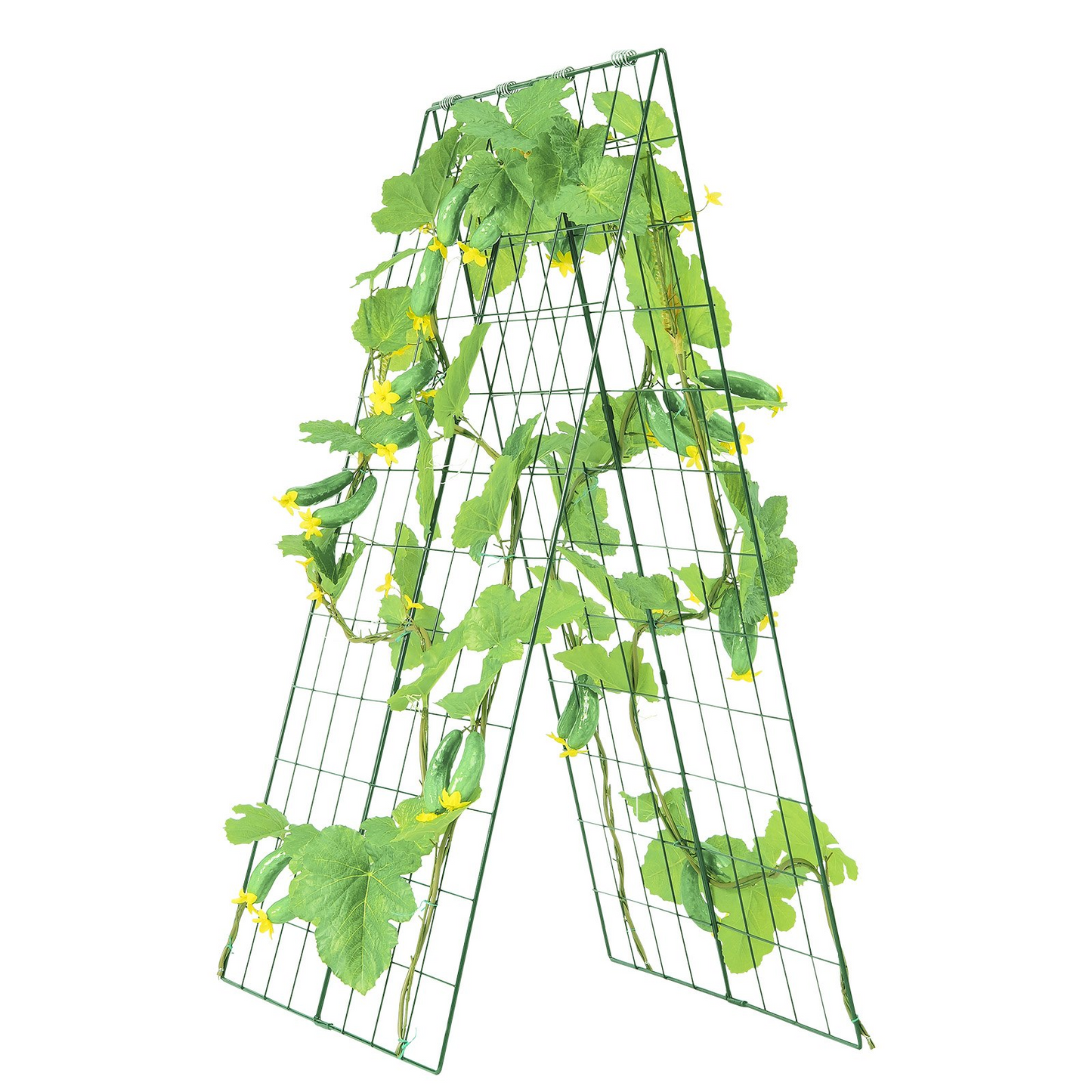 VEVOR A-Frame Cucumber Trellis 46" x 32" Foldable Metal Garden Trellis