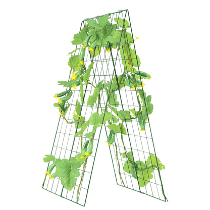 VEVOR A-Frame Cucumber Trellis 46" x 32" Foldable Metal Garden Trellis