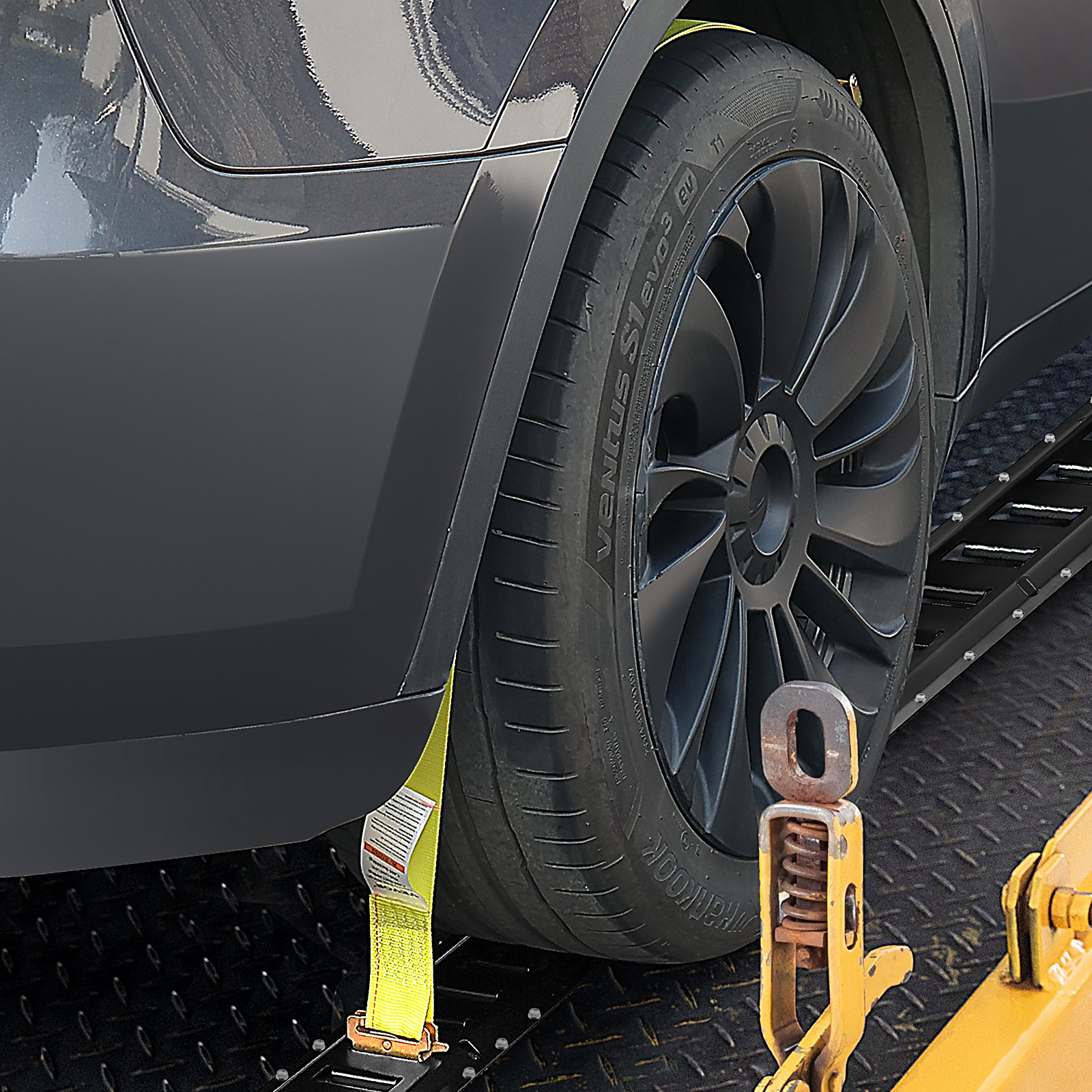 VEVOR E Track Tie Down Rail Kit, 2' Steel Rails, 4 Pack, Secure Cargo & Heavy Loads Up to 2000 lbs, Heavy Duty Etrack Rails with Screws for Garages, Vans, Trailers, Motorcycle Tie Downs, ATV Mountings