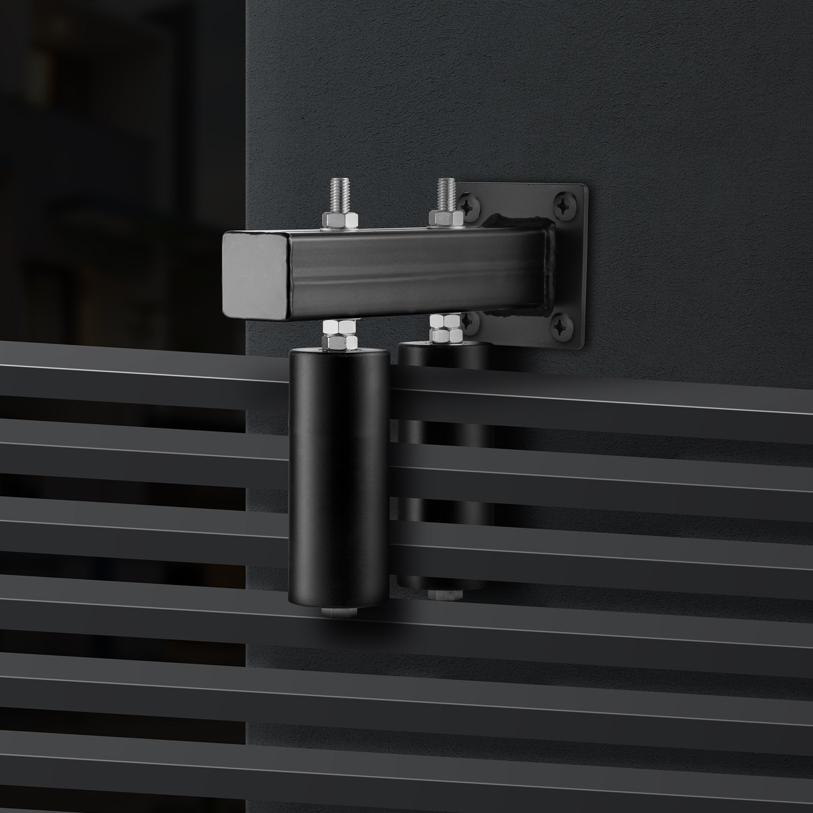 VEVOR Sliding Gate Kit 6” Rolling Hardware with T-Bracket Adjustable for Door