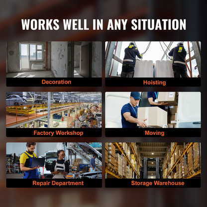 VEVOR Electric Hoist Support Pole, 1000 kg Max Load Capacity, Electric Hoist Holder, Carbon Steel Hoist Frame, Scaffold Mount Hoist Lifting Pole, Winch Hoist Pillar for Lifting, Workshop, Garage