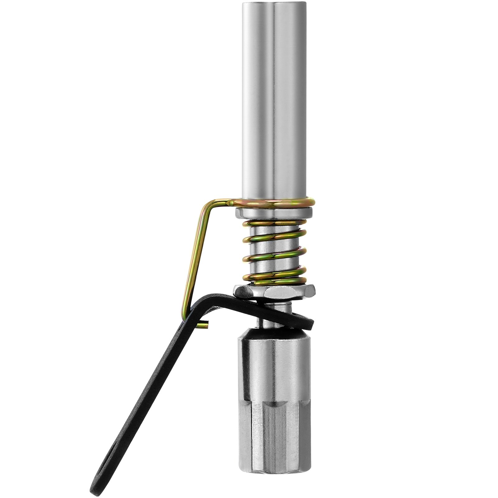 VEVOR Grease Gun Coupler 2 PCS, 10000 PSI High Pressure, 6-Jaw Locking, Quick Release Grease Gun Tip with Hose/Zerk Fittings Cleaner, Compatible with All Grease Guns 1/8" NPT Fittings for Automobiles