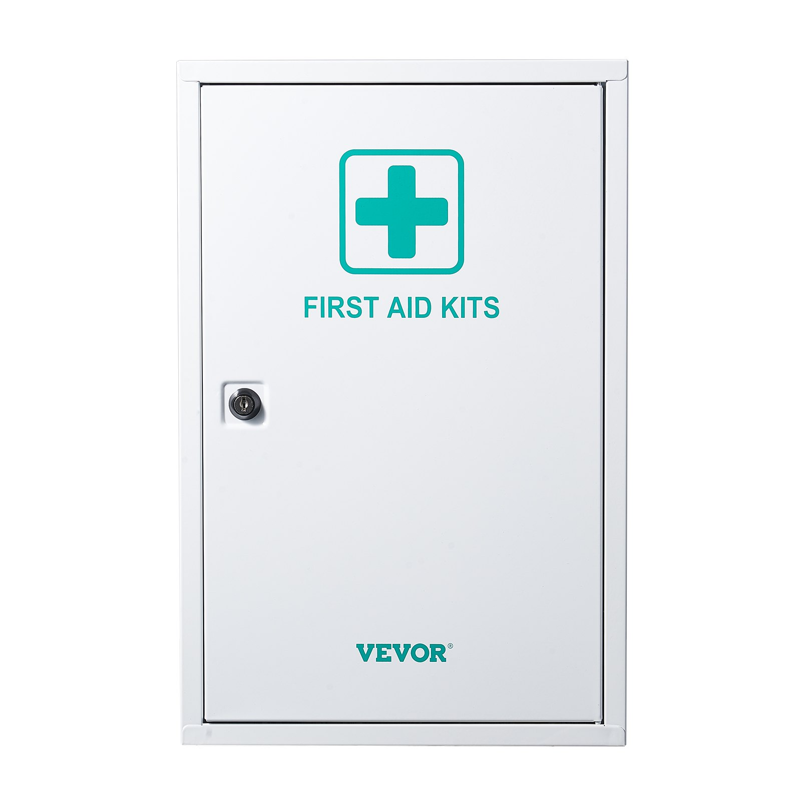 VEVOR 3-Shelf First Aid Cabinet 1000 Pieces Wall Mounted Medicine Metal Cabinet