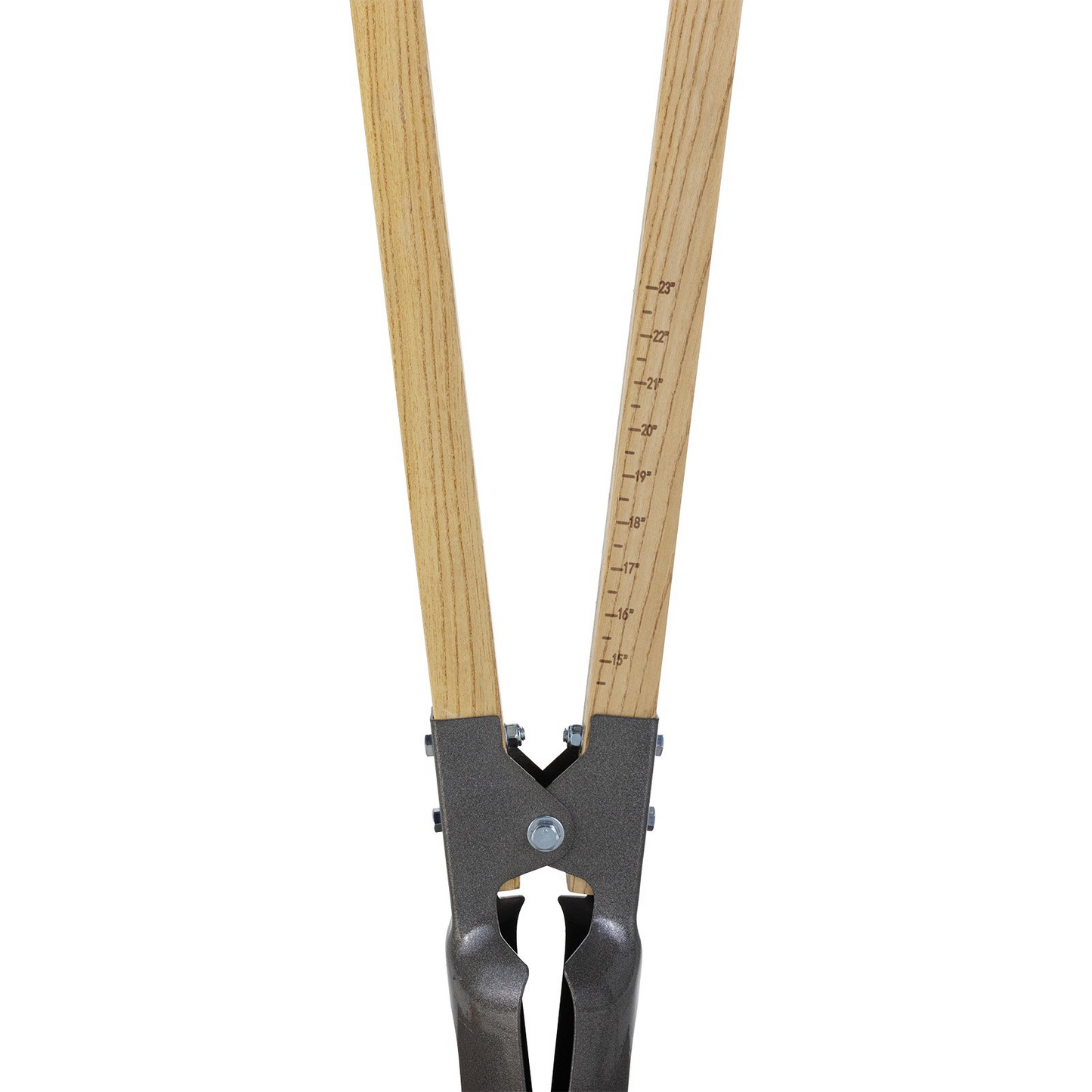 VEVOR Post Hole Digger with Wood Handle and Scale Markings 57.5" Hole Digger