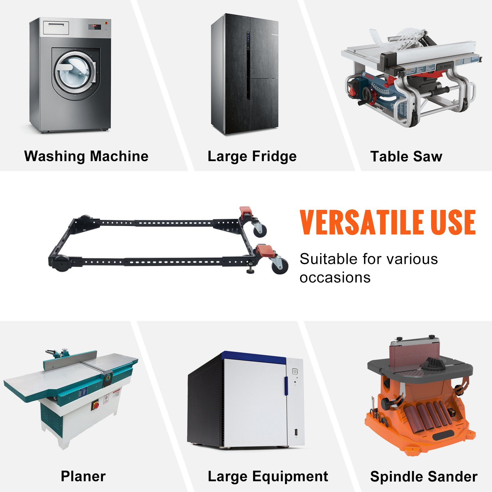 VEVOR Mobile Base Heavy Duty Universal Stand 500 lbs Capacity For Tools Machines