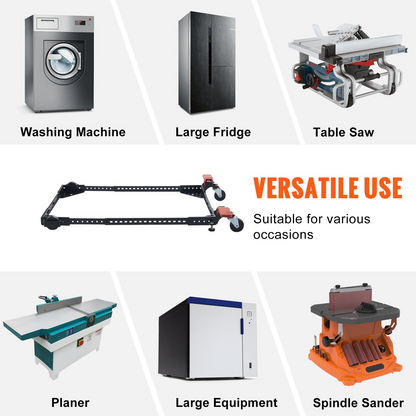 VEVOR Mobile Base Heavy Duty Universal Stand 500 lbs Capacity For Tools Machines