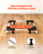 VEVOR Fridge Stand Mobile Base 1100 lb 27.5-35.4 Inch Adjustable Furniture Dolly