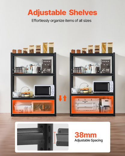 VEVOR Storage Shelves 20" D x 40" W x 57" H 4-tier Garage Storage Shelving
