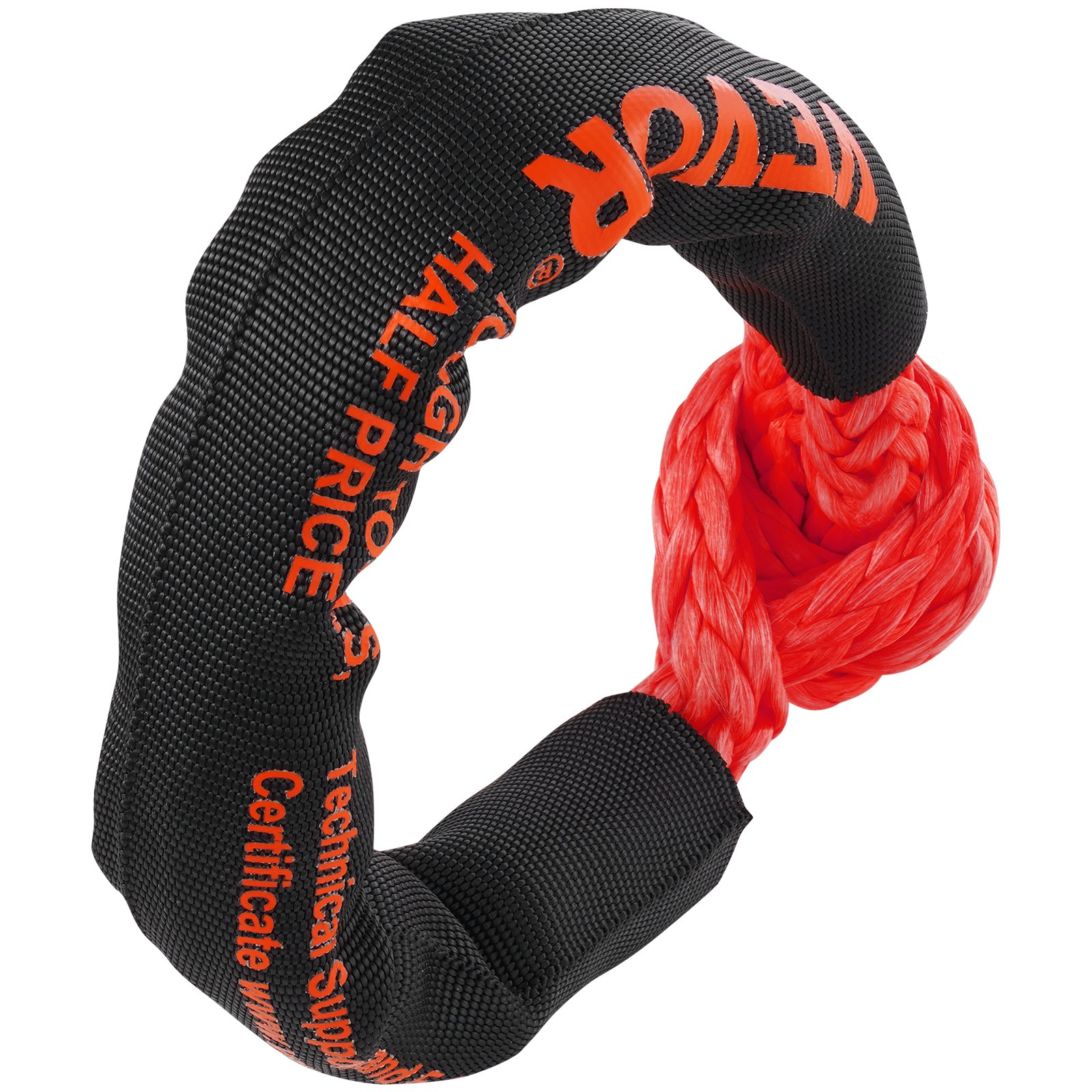 VEVOR Soft Shackle Synthetic Recovery Rope 2PCS 1.3x56 cm 20 Ton Break Strength