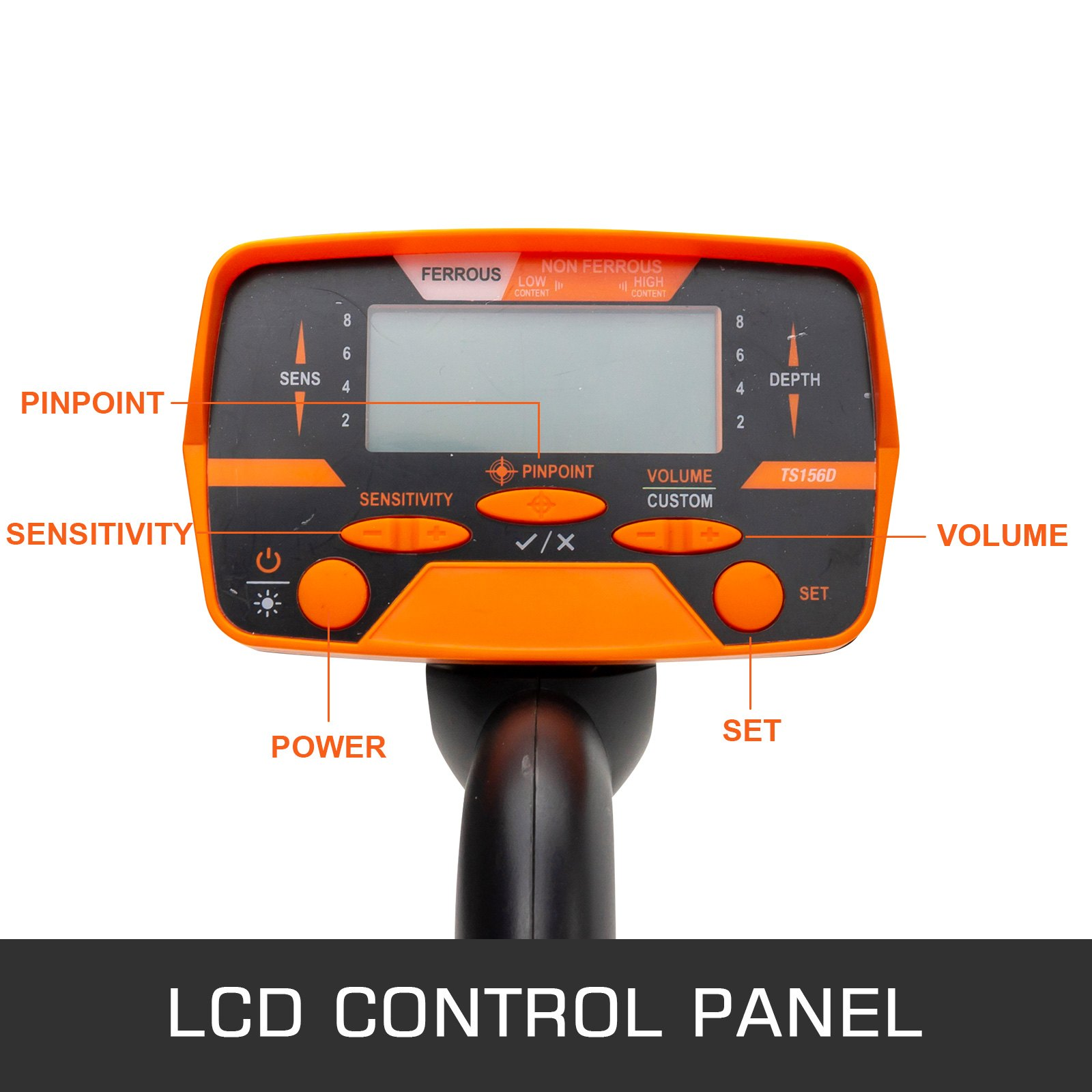 VEVOR Yellow Metal Detector 3010 Waterproof Disc Metal detectors Underwater Underground High Accuracy LCD Display Metal Detector for Adults and Children Headphone Automatic Detector