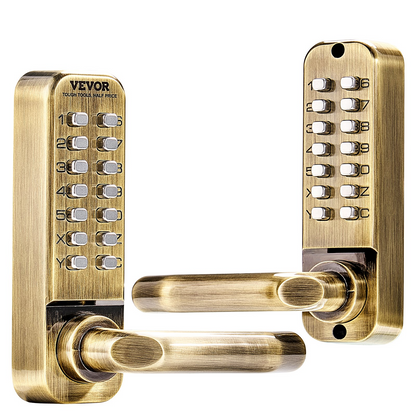 VEVOR Mechanical Keyless Entry Door Lock 14 Key Mechanical Door Lock Waterproof