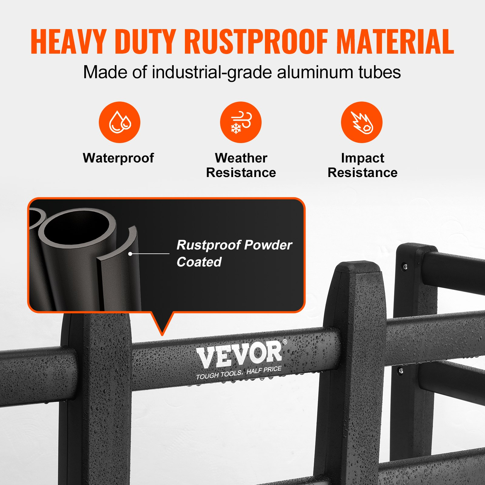 VEVOR Truck Bed Extender, Aluminum Retractable Tailgate Extender, 141-173 cm, Fits for Ford Super Duty, F150, Dodge Ram 1500/2500/3500, Toyota Tundra, Nissan Titan, Chevrolet Silverado, GMC Sierra