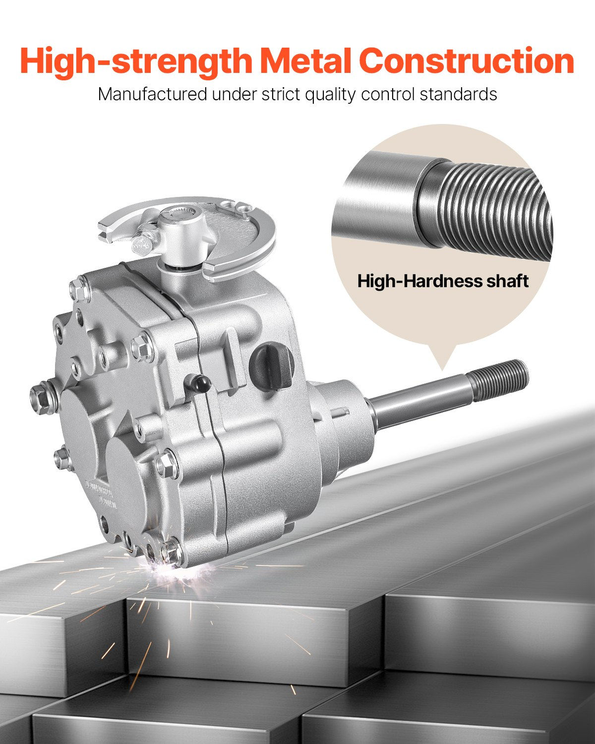 VEVOR 2300 RPM Drive Clutch High-Strength Clutch with 2-7HP Engine & Shift Mode