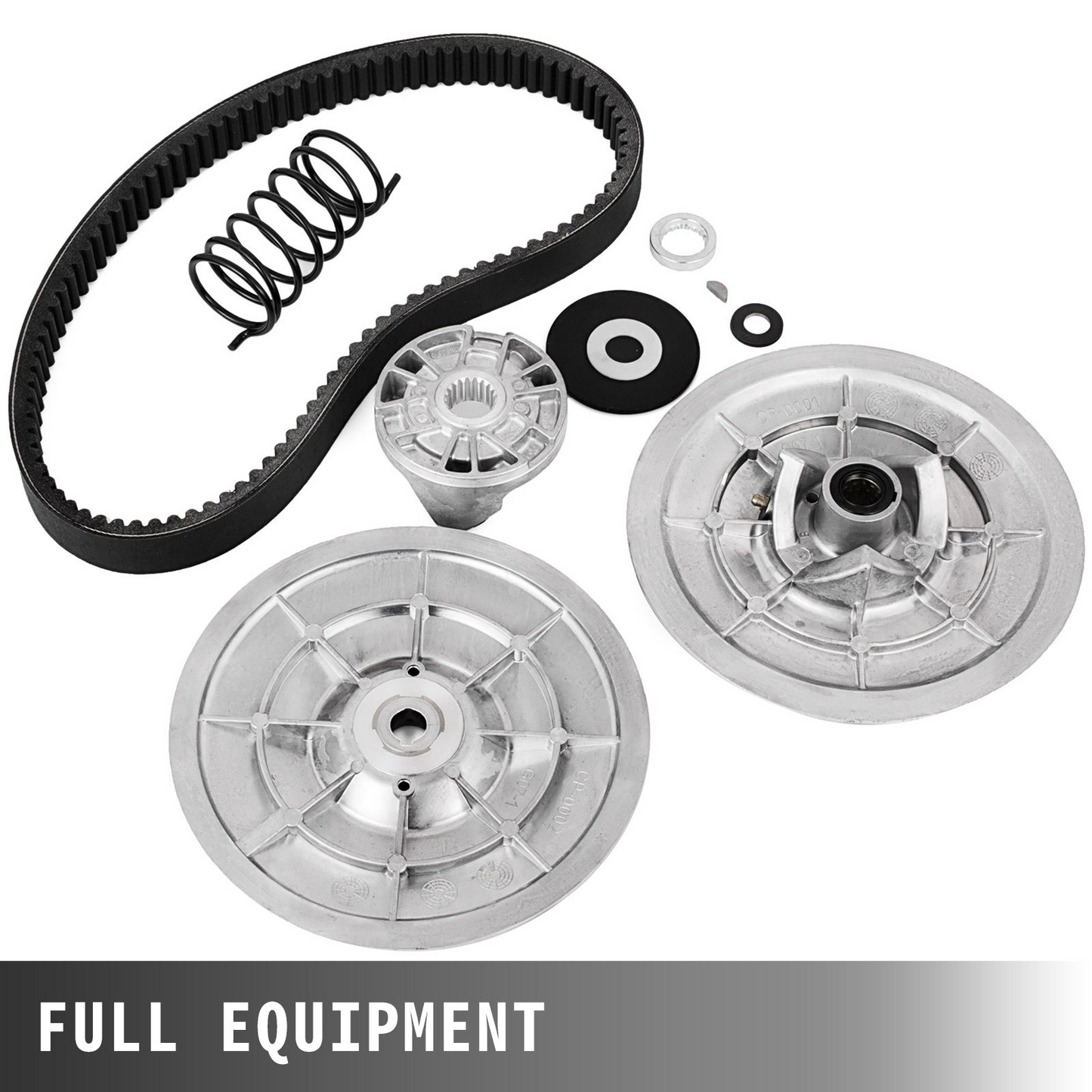 VEVOR Rear Driven Clutch Kit for Yamaha Gas Golf Cart G2-G22 1985+ Secondary Clutch Driven Kit with Belt JN6-G6201-03 JN6-G6201-04, Silver