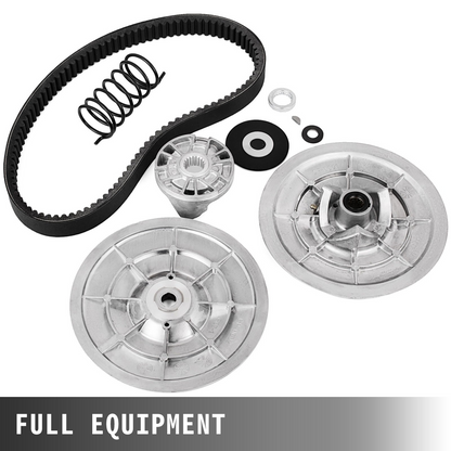 VEVOR Rear Driven Clutch Kit for Yamaha Gas Golf Cart G2-G22 1985+ Secondary Clutch Driven Kit with Belt JN6-G6201-03 JN6-G6201-04, Silver