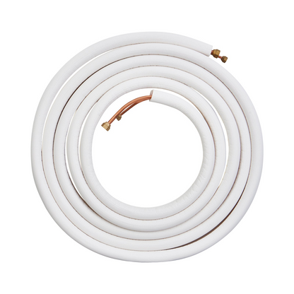 VEVOR 7620mm Mini Split Line Set, 6.4 & 9.5 O.D Copper Pipes Tubing and Triple-Layer Insulation, for Air Conditioning or Heating Pump Equipment & HVAC with Rich Accessories (27ft Connection Cable)