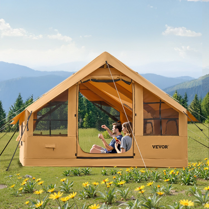 VEVOR Inflatable Tent for Camping 5-8 Person Glamping Tent with Pump Easy Set up