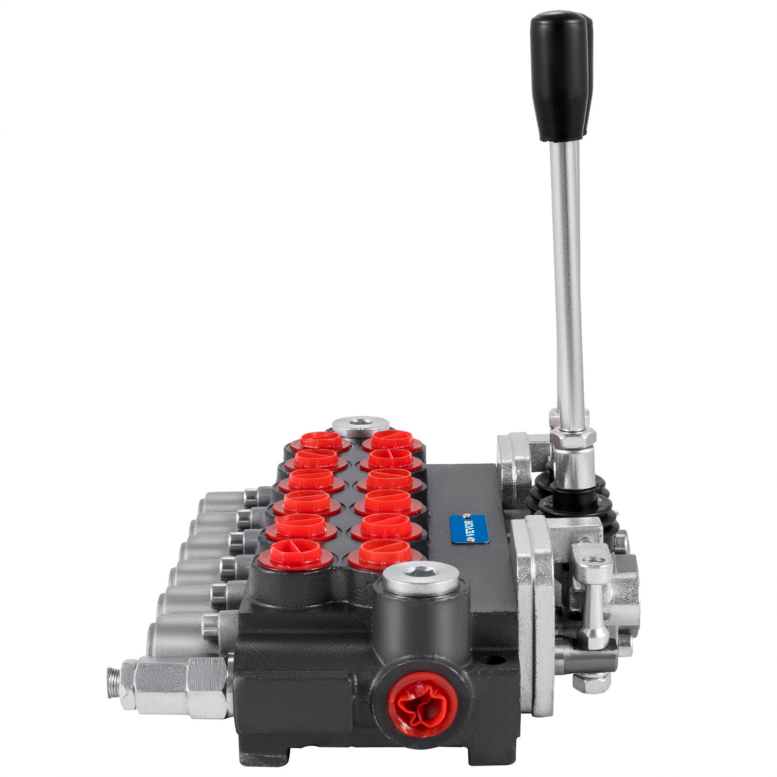 VEVOR Hydraulic Directional Control Valve, 6 Spool Hydraulic Spool Valve, 11 GPM Hydraulic Loader Valve, 4500 PSI Directional Control Valve, Hydraulic Valves and Controls for Tractors Loaders Tanks