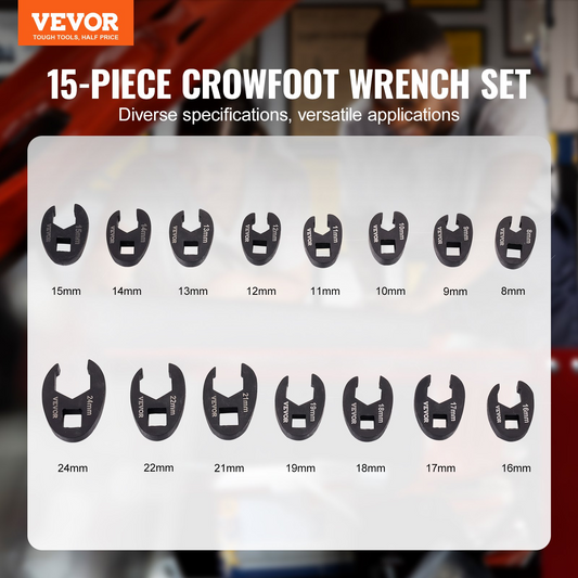 VEVOR Crowfoot Wrench Set 1/2