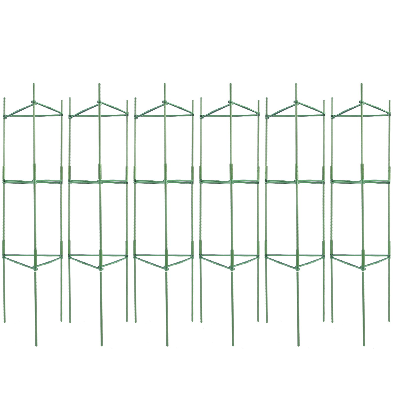 VEVOR 6 Packs Tomato Cages for Garden 48" Tomato Plant Stakes Support Cage