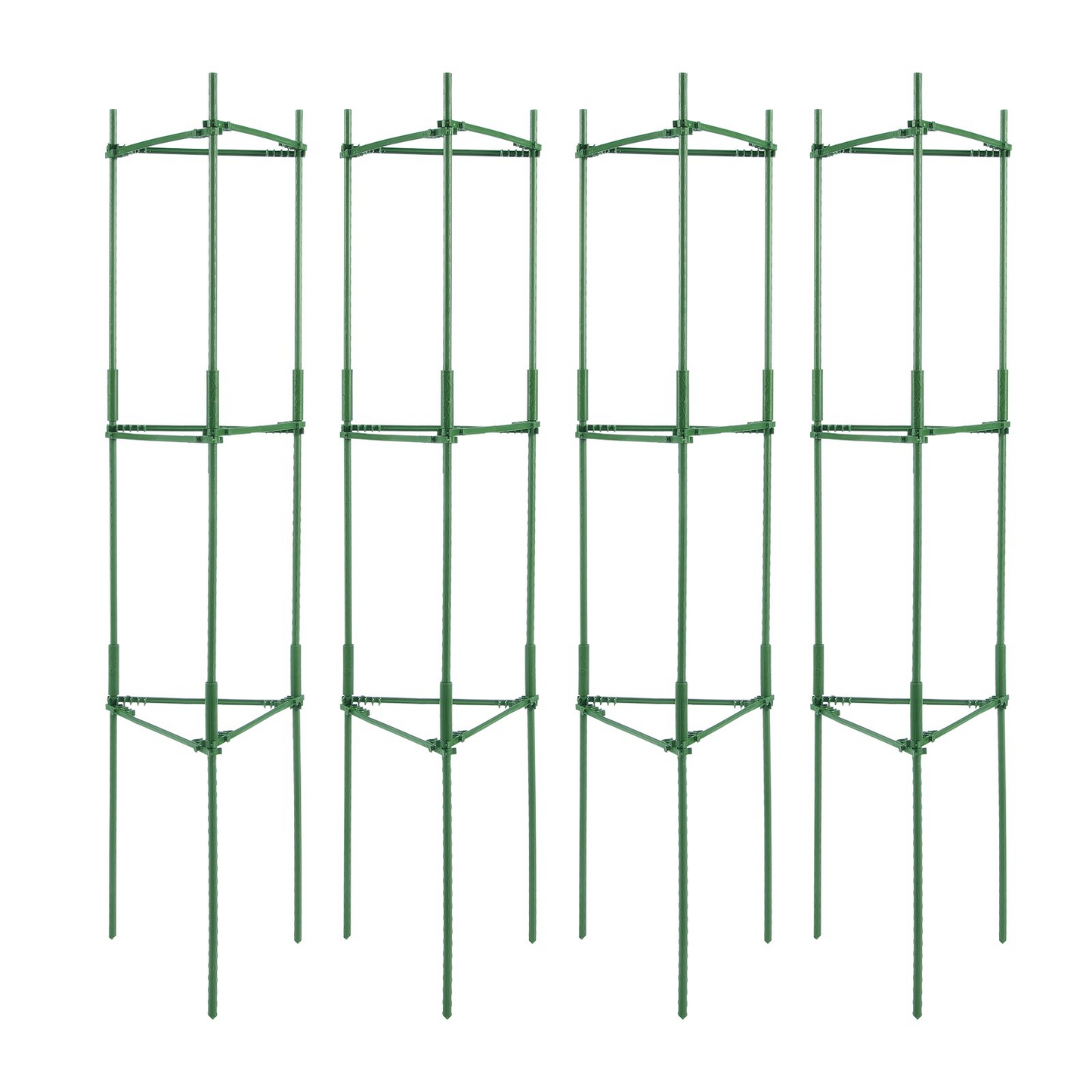 VEVOR 4 Packs Tomato Cages for Garden 63" Tomato Plant Stakes Support Cage