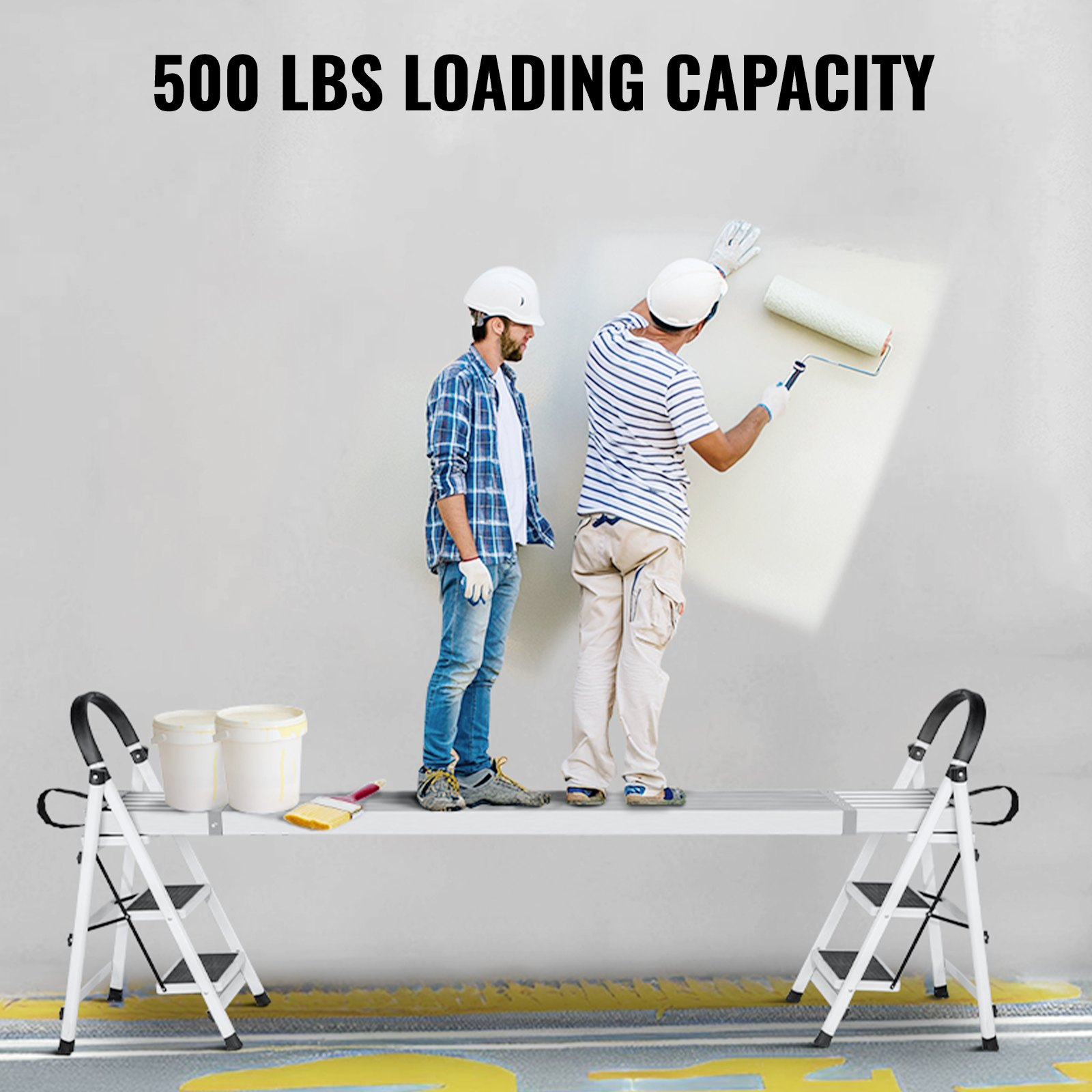 VEVOR Aluminum Work Plank Telescoping 9-15 ft/2.7-4.6 m 500 lb/226.8 kg Capacity Scaffold Plank
