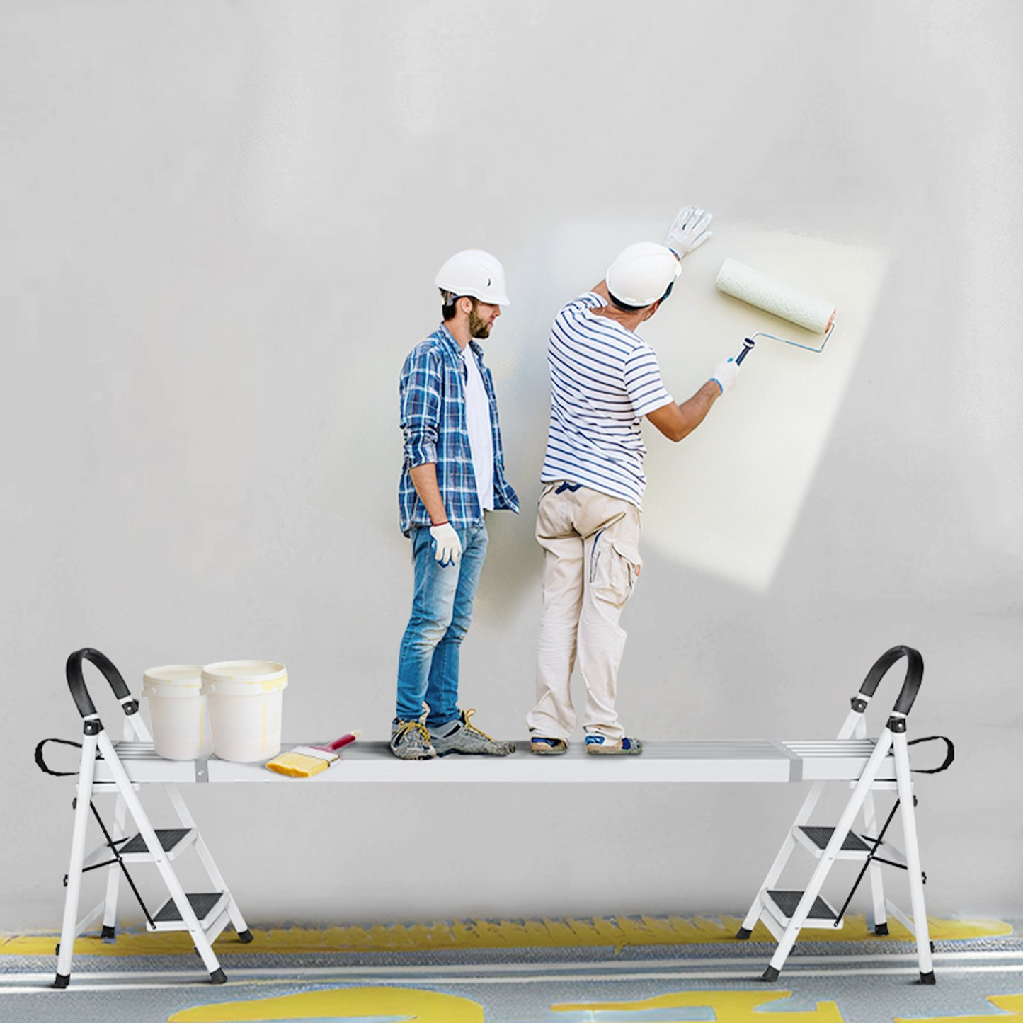 VEVOR Aluminum Work Plank Telescoping 9-15 ft/2.7-4.6 m 500 lb/226.8 kg Capacity Scaffold Plank
