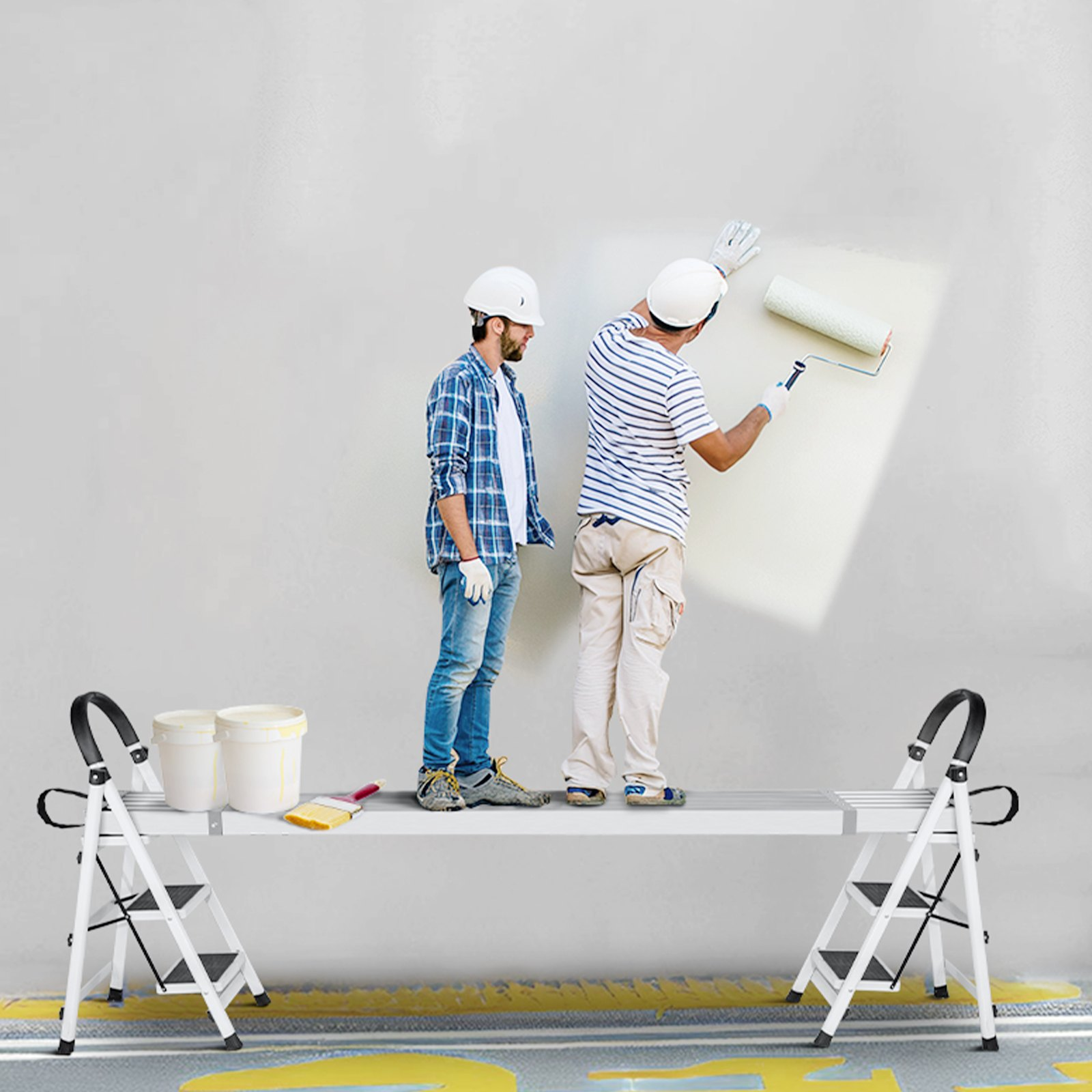 VEVOR Aluminum Work Plank Telescoping 9-15 ft/2.7-4.6 m 500 lb/226.8 kg Capacity Scaffold Plank
