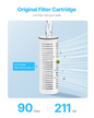 VEVOR Pitcher Water Filters 3-pack Replacements for Water Filter Pitcher 6287