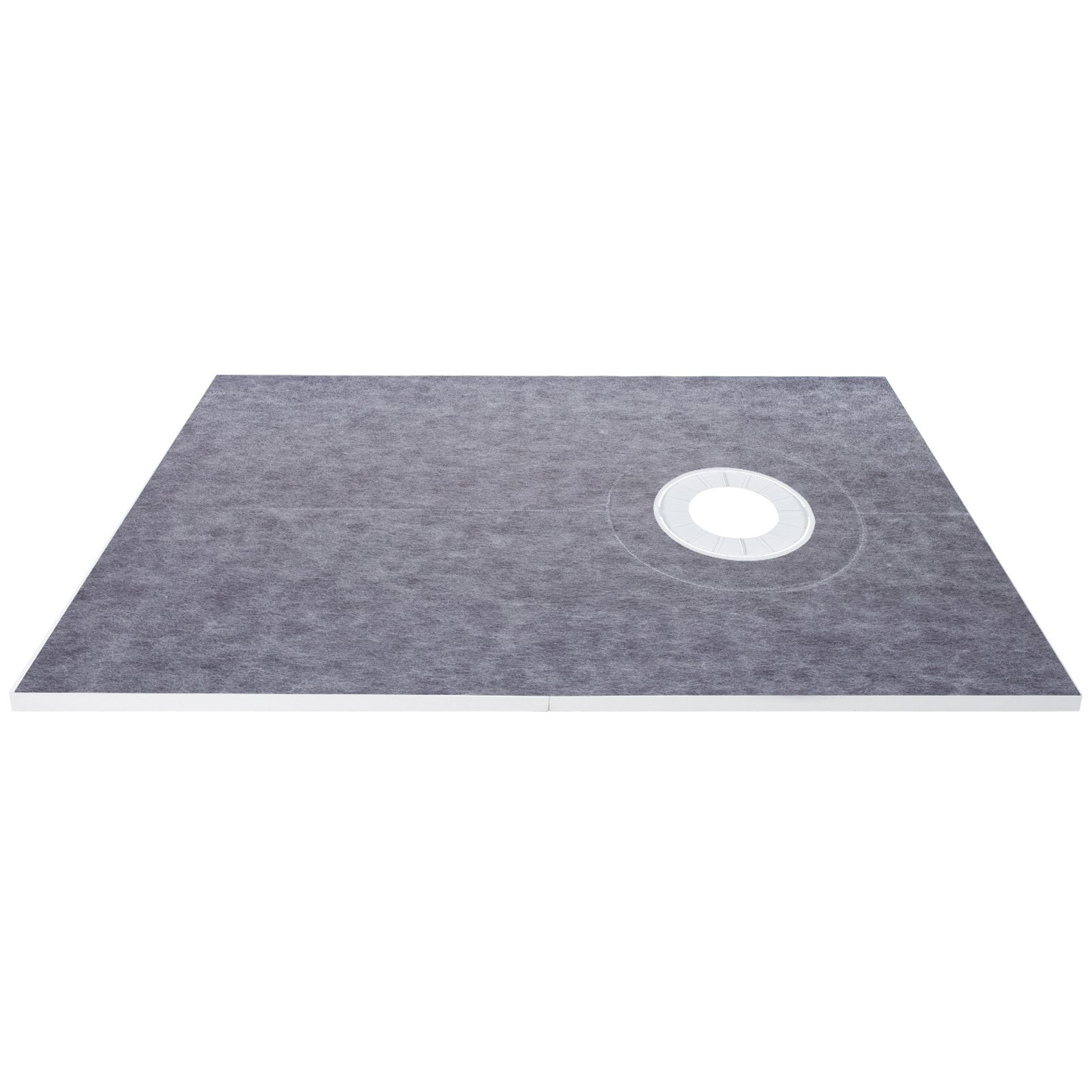 VEVOR Waterproofing Shower Kit Shower Kit Tray 38''x60'' with Offset Drain ABS