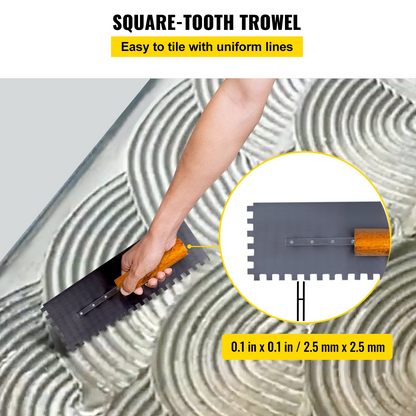 VEVOR Shower Curb Kit, 38" x 60" ABS Watertight Shower Curb Overlay with 4" ABS Central Bonding Flange, 4" Stainless Steel Grate and Trowel, Cuttable Shower Curb, Shower Pan Fit for Bathroom